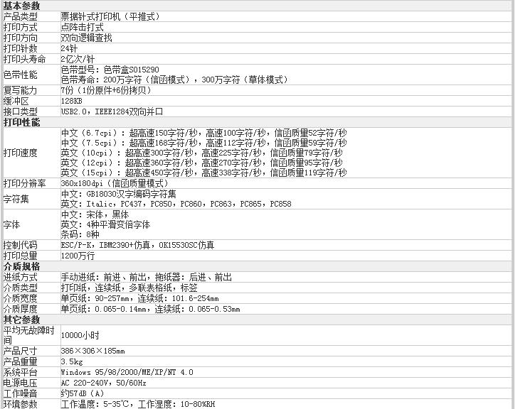 爱普生Epson LQ-635K 税控发票打印机驱动For XP/win7 官方版