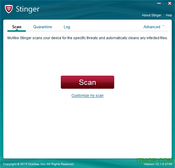 McAfee AVERT Stinger病毒免费清除工具v12.2.0.68 绿色版