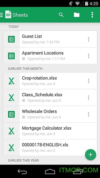 Google表格app(Sheets)v1.20.122.04.40 安卓版