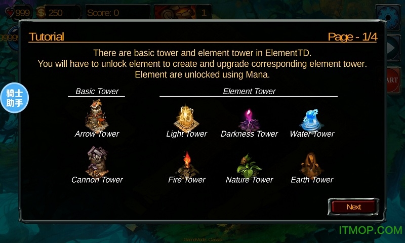 元素塔防无限钻石破解版(Element TD)v1.9.4 安卓内购破解版