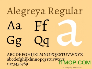 alegreya regularv1.003 免费版