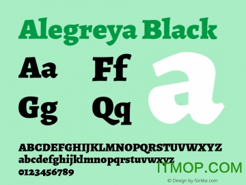 alegreya blackv1.003 免费版