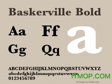 baskerville bold免费版