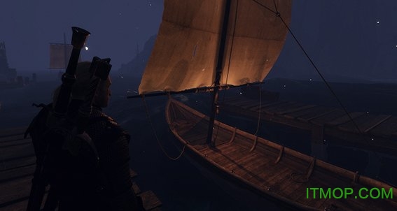 巫师3狂猎照明的船灯mod绿色版
