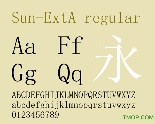 Sun-ExtA字体官方版