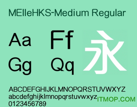 蒙纳简雅丽体(mellehks medium)免费版