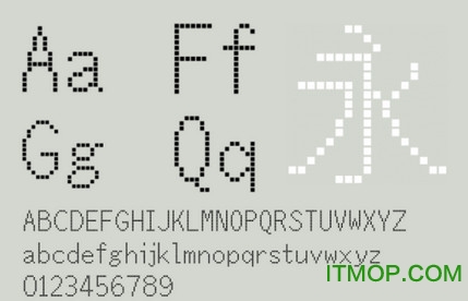 蒙纳繁方点阵体(mbitmapsquarehk light)v1.10 标准版
