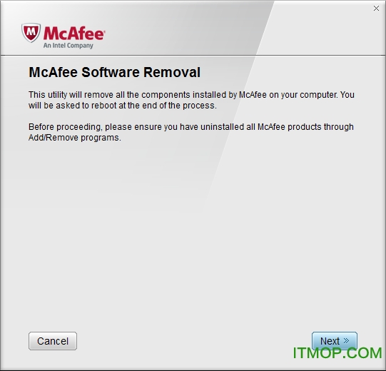 mcafee卸载工具
