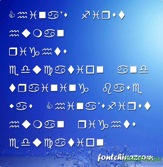 wingdings字体对照表ttf免费版