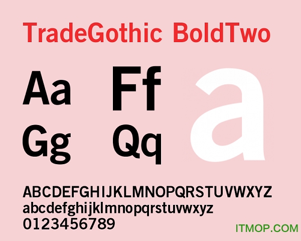 TradeGothic-BoldTwo Regular免费版