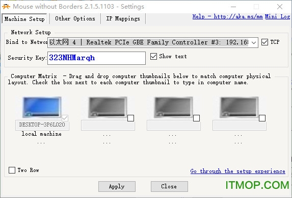 无界鼠标(Mouse without Borders)v2.1.5.1103 官方版_鼠标无边界