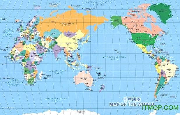 世界地图中文版高清晰版电子版