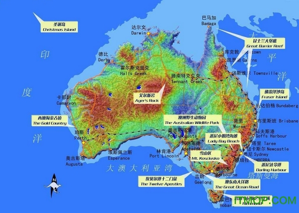 澳大利亚旅游地图免费版