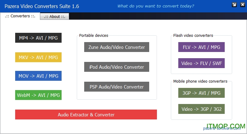 Pazera Video Converters Suite(视频转换)v2.0 免费版
