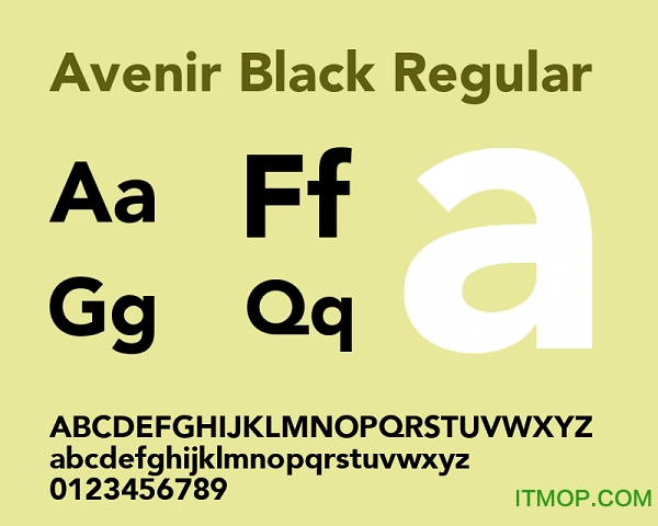Avenir Blackv1.0 黑体版