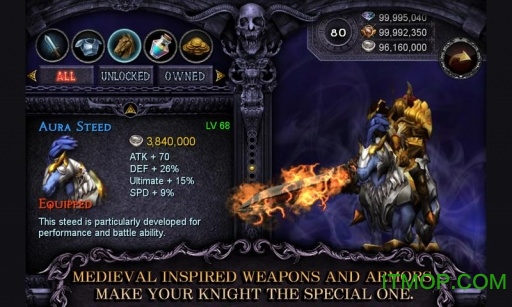 光之骑士中文破解版(Apocalypse Knights)v1.0.8 安卓无限金币版