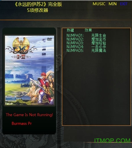 永远的伊苏2完全版五项修改器v1.0 绿色免费版