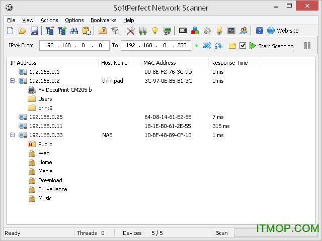 SoftPerfect Network Scanner中文破解版v8.1.1 汉化版