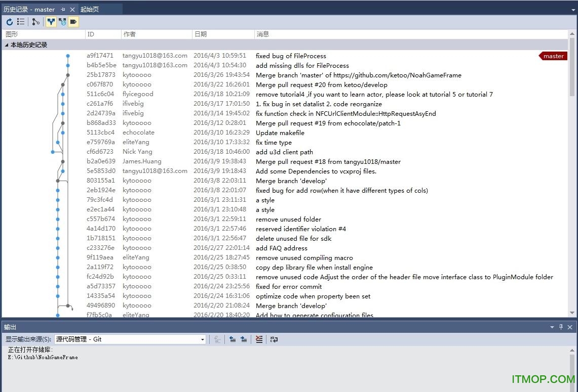 VS2015 Git 插件使用教程