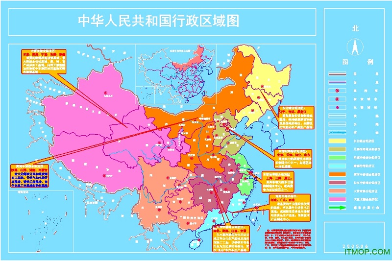 中国行政区划图cad下载