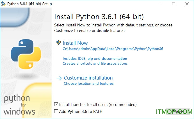 python 3.6.1 64位官方安装包