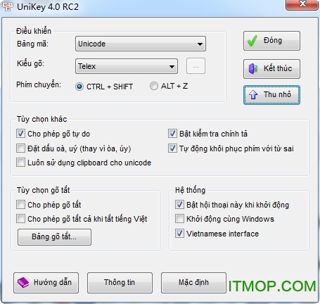 越南语输入法(Unikey)v4.0 rc2官方版