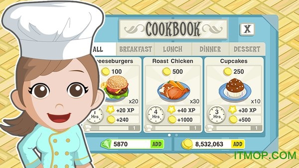 餐厅物语咖啡店无限钻石版v1.5.5.8 安卓版