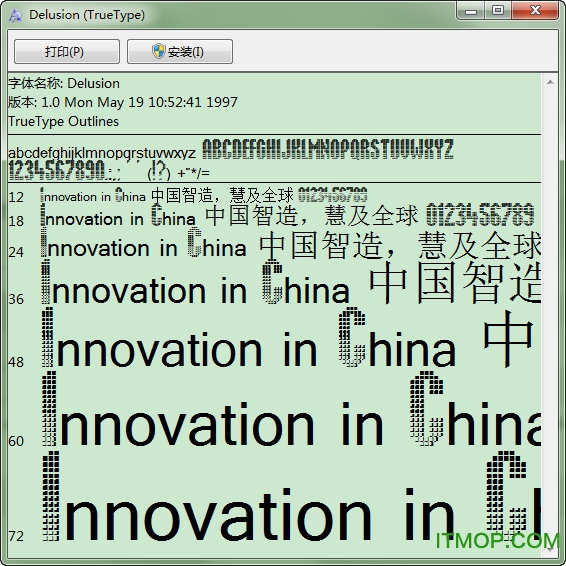 艺术点状字体v1.0 免费版