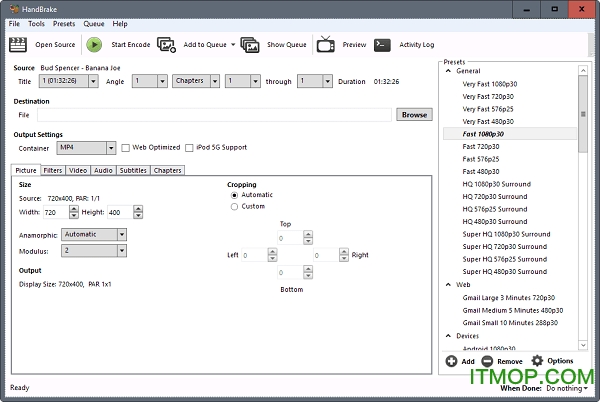 HandBrake(免费视频转换器)v1.5.1.20220412 绿色便携版