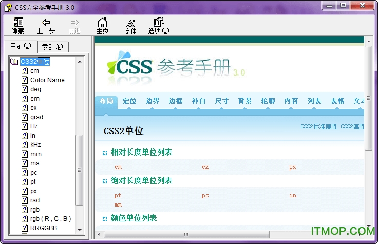 css完全参考手册3.0CHM版