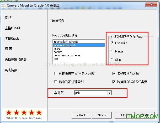 Convert Oracle to Mysql