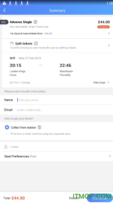 trainpal app(英国旅游)v1.3.6 安卓版