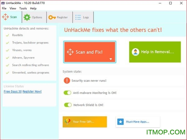 UnHackMe(木马防护查杀工具)v10.20.770 中文免费版