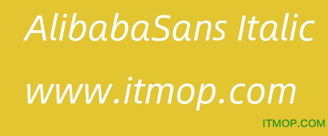 AlibabaSans Italic免费版