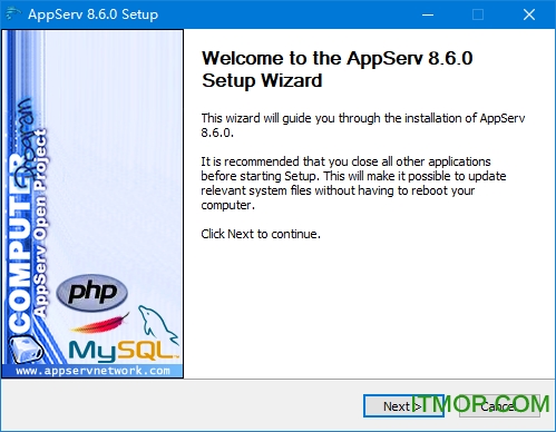 AppServ(php环境安装包)v8.6 64位/32位 支持win7/win8/win10