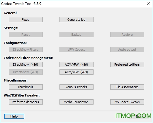 K-Lite Codec Tweak Tool(解码器扫描修复工具)v6.3.9 绿色版