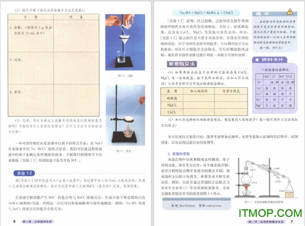 高中化学人教版电子课本含必修1/2、选修1/2/3/4/5/6全套