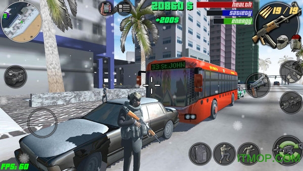 疯狂帮派战争内购破解版(Crazy Gang Wars)v1.0 安卓无限子弹能量饥饿版