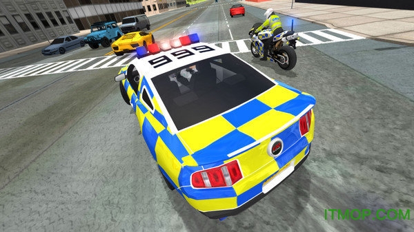 警车驾驶街头赛车游戏