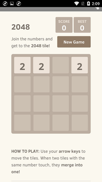 新金典的2048游戏