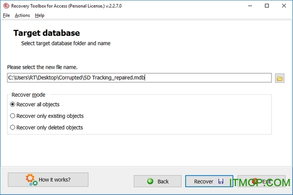 MS Access数据恢复程序(Recovery Toolbox for Access)
