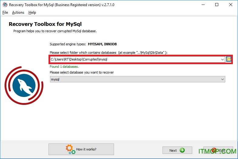 MySQL数据库修复软件(Recovery Toolbox for MySQL)v2.0.3.0 官方版