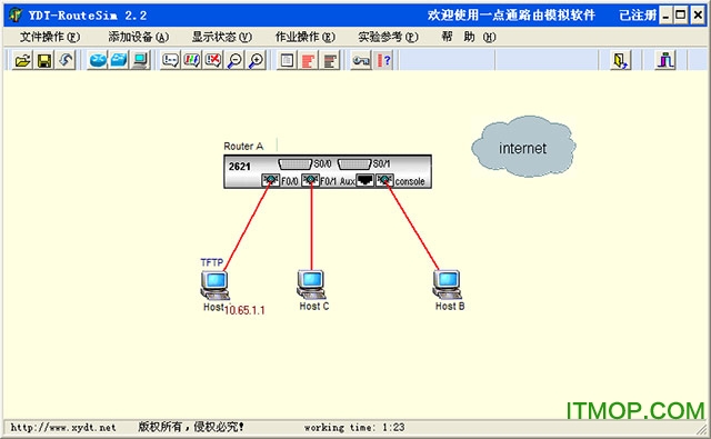 思科组网模拟器(YDT-RouteSim)v2.2 绿色中文版