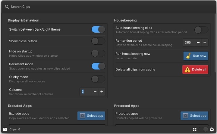 search Clips(Linux剪贴板管理器)v1.0.4 绿色版