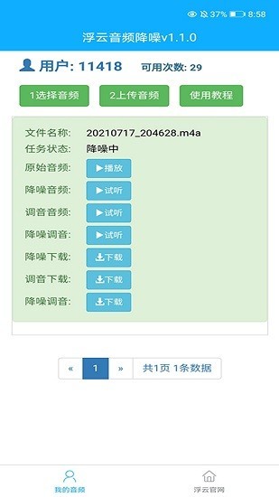 浮云音频降噪软件