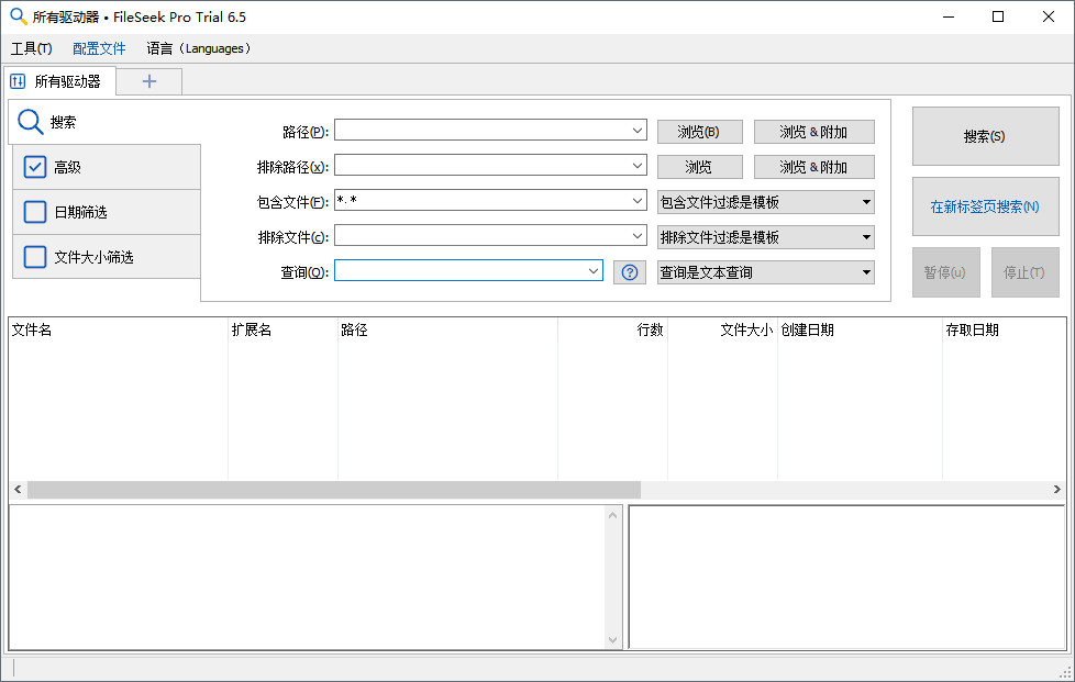 文件搜索工具(FileSeek)v6.5 中文绿色便携专业版