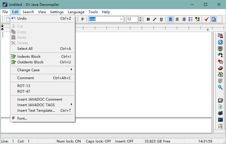 DJ Java Decompiler(java反编译工具)v3.12.12.96 汉化中文版