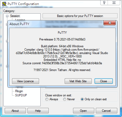 PuTTY英文版下载