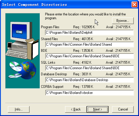 Delphi4.0安装