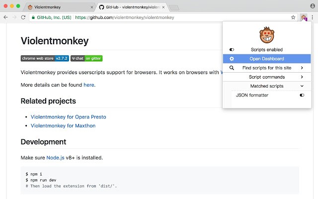 Violentmonkey插件火狐版下载